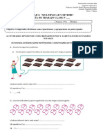 Guia de Trabajo Clase N°38 Matemática 3° Básico 2022 Unidad 5 Multiplicar y Dividir