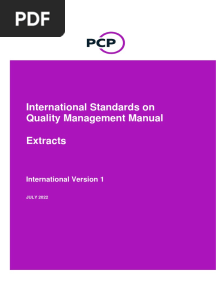 Extract ISQM Manual July 2022