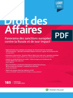Revue Lamy Droit Des Affaires, #185, 1er Octobre 2022
