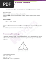 Herons Formula Class 9