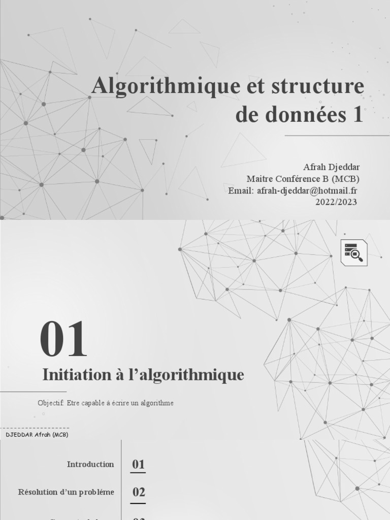 Introduction à l'Algorithmique | PDF | Programme informatique ...