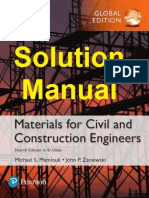 Solution Manual Materials For Civil and Construction Engineers 4th Global Edition by Mamlouk & Zaniewski