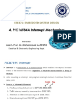 PIC16F84A interrupt mechanism