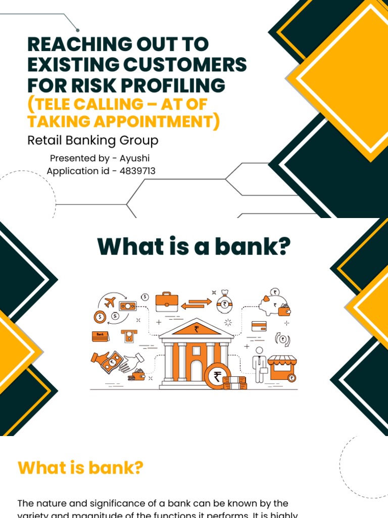 Reaching Out To Existing Customers For Risk Profiling | PDF | Banks | Risk