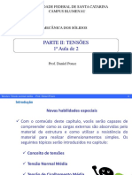 Tensões normais em estruturas sob carga axial