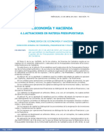 Códigos Estructura Economica Cantabria, Resolución de 12 de Abril de 2010.