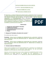 Nombramiento Representante Legal. Organo Administracion y Revisoria Fiscal