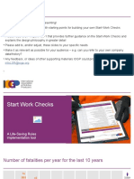 Starting Safely with Start-Work Checks