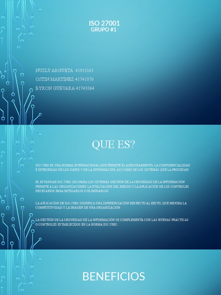 Iso 27001 | PDF | Seguridad de información | Tecnologías de la información