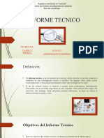 Informe técnico sobre la definición, objetivos, características y pasos para elaborar un informe técnico