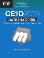 Correction CE1D Mathématiques 2025 | PDF | Entier naturel | Multiplication