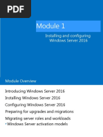 Installing and Configuring Windows Server 2016