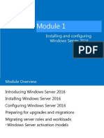 Installing and Configuring Windows Server 2016