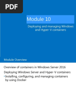 Deploying and Managing Windows and Hyper-V Containers