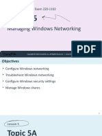 Lesson 5: Managing Windows Networking