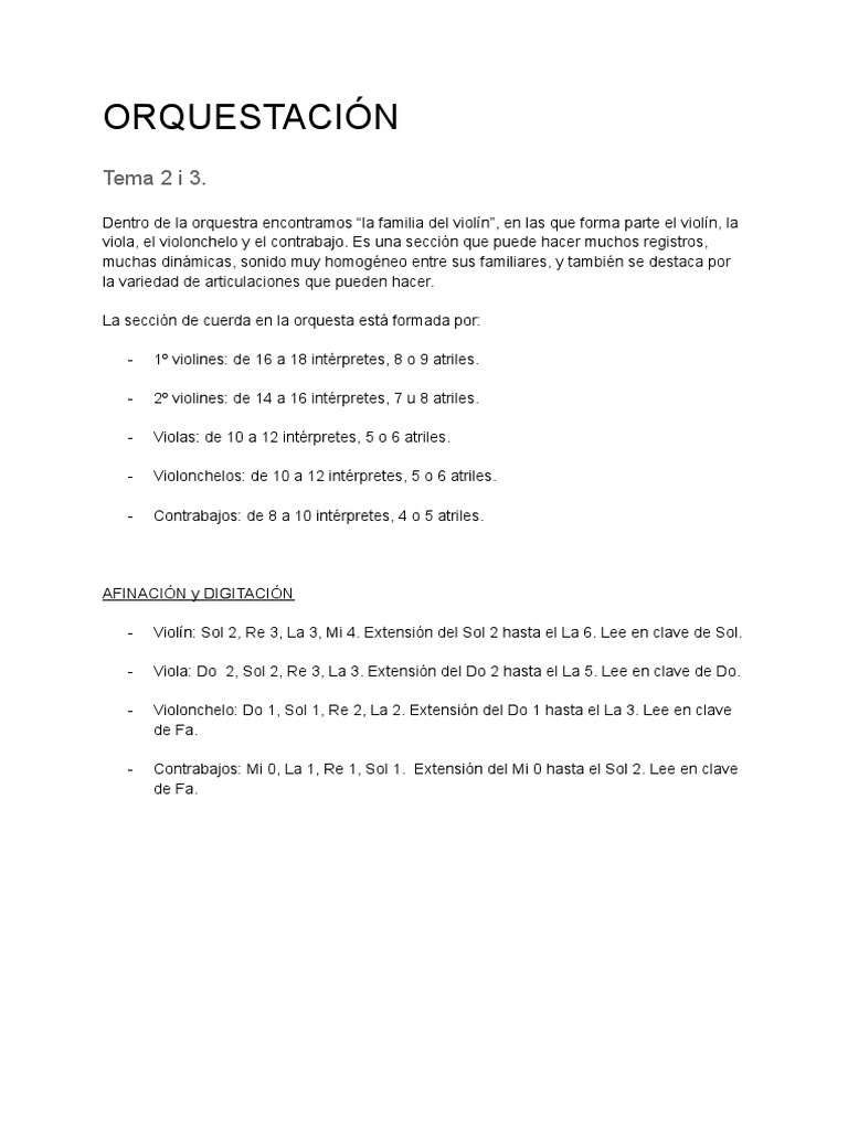 Instrumentos y Técnicas Orquestales | PDF | Oboe | Clarinete