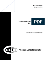 ACI 207.4R-05 (Reapproved 2012) Cooling and Insulating Systems For Mass Concrete
