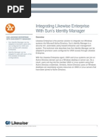 Download Sun Identity Manager can be adapted to provision users who are configured for UNIX and Linux access with Likewise Enterprise by Likewise Software SN6075766 doc pdf
