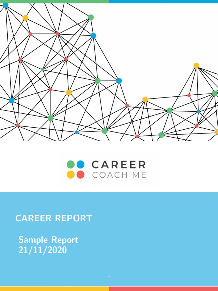 Career Report Sample Report PDF Teachers Teaching Method