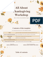 All About Thanksgiving Workshop 