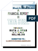 Financial Analysis of TATA STEEL