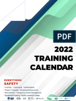 Training Calendar 2022 PH