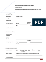 FORMULIR APL 01 Sertifikasi 2016