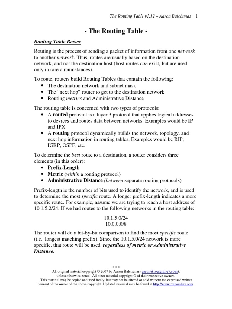 Administrative Distance Vs Metric Routing Router Computing
