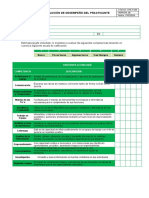 Formato Evaluación de Desempeño Del Practicante