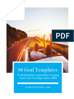 30 Goal Templates