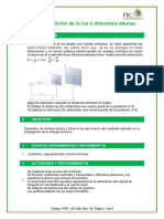 Nivel de Iluminación A Diferentes Alturas