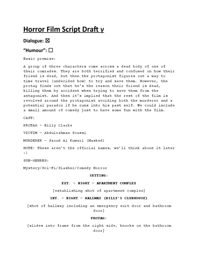 Billys Script | PDF
