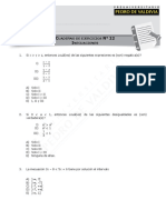 Ejercicios de inecuaciones matemáticas