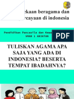 Kemerdekaan Beragama Dan Berkepercayaan Di Indonesia (1)