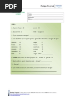 FICHA DE OBSERVAÇâO DO LIVRO - Perigo Vegetal