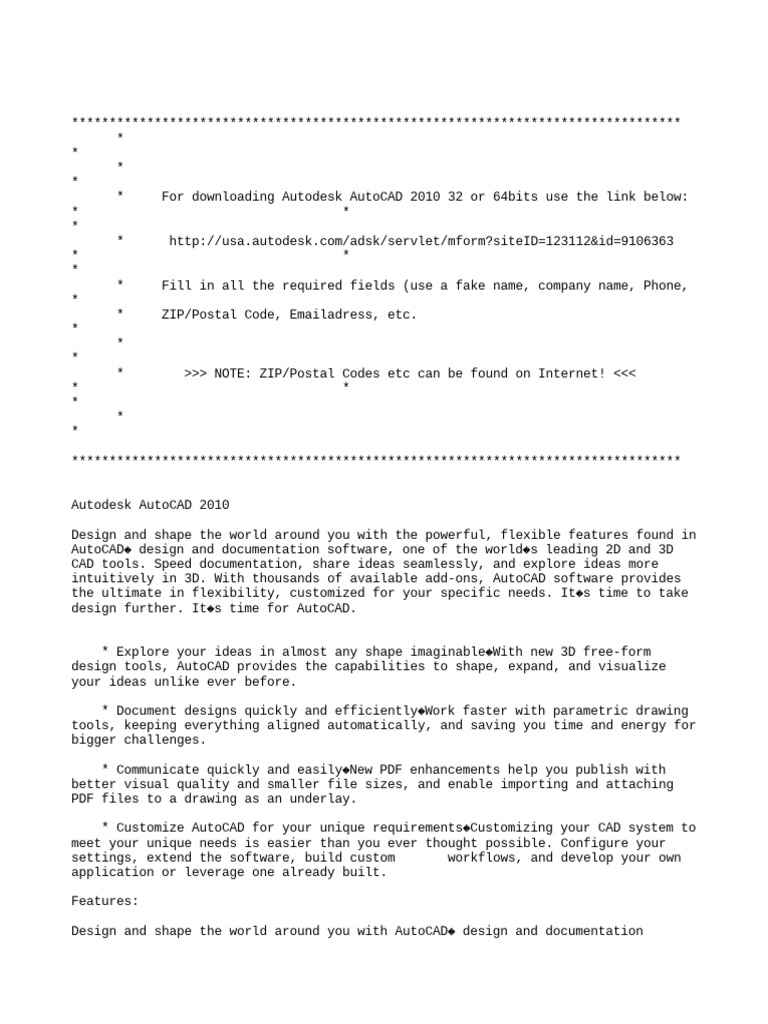 Autodesk Autocad 2010 Pdf Auto Cad Autodesk