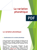 La Variation Phonétique Et Exercices-Converti