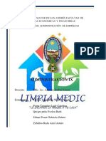 Trabajo Gestión de Procesos Administración IX Empresa LIMPIAMEDIC