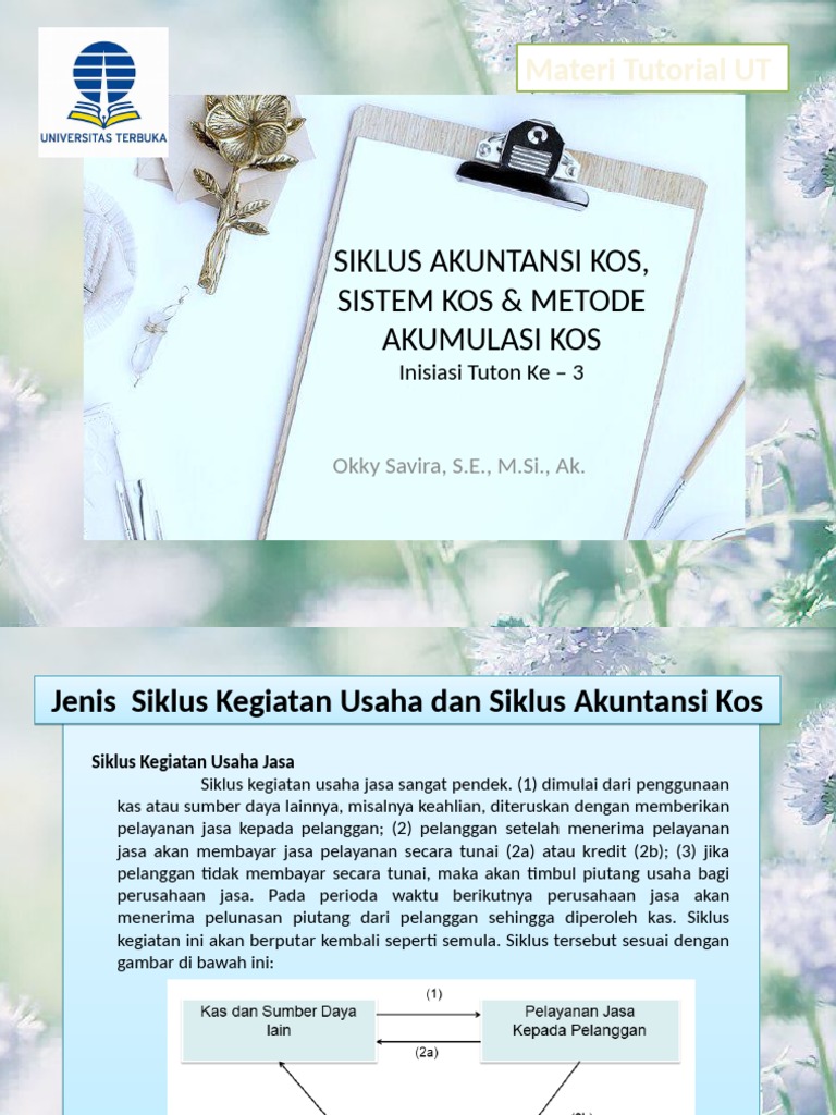Siklus Akuntansi Kos Sistem Kos Dan Metode Akumulasi Kos Pdf