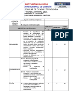 Fichas de Evaluacion Eureka 2021