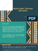 Rizal's Exile, Trial and Execution