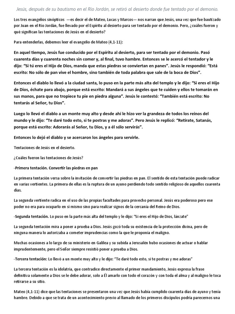 Cuaresma Pdf Jesús Prestado