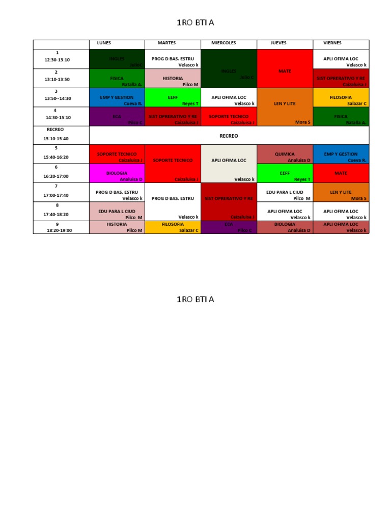 Horario PDF
