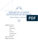 Análisis de La Unidad Estratégica de Negocios1