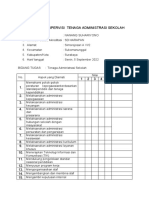 Instrumen Supervisi Tenaga Kependidikan