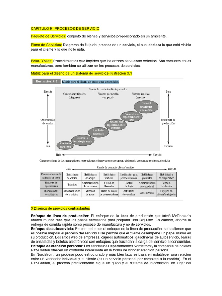 Diseño y Análisis de Servicios Eficientes | PDF | Calidad (comercial ...