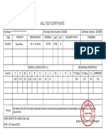 Ss304mill Certificate