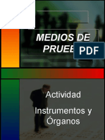 Clasificación de Medios de Prueba