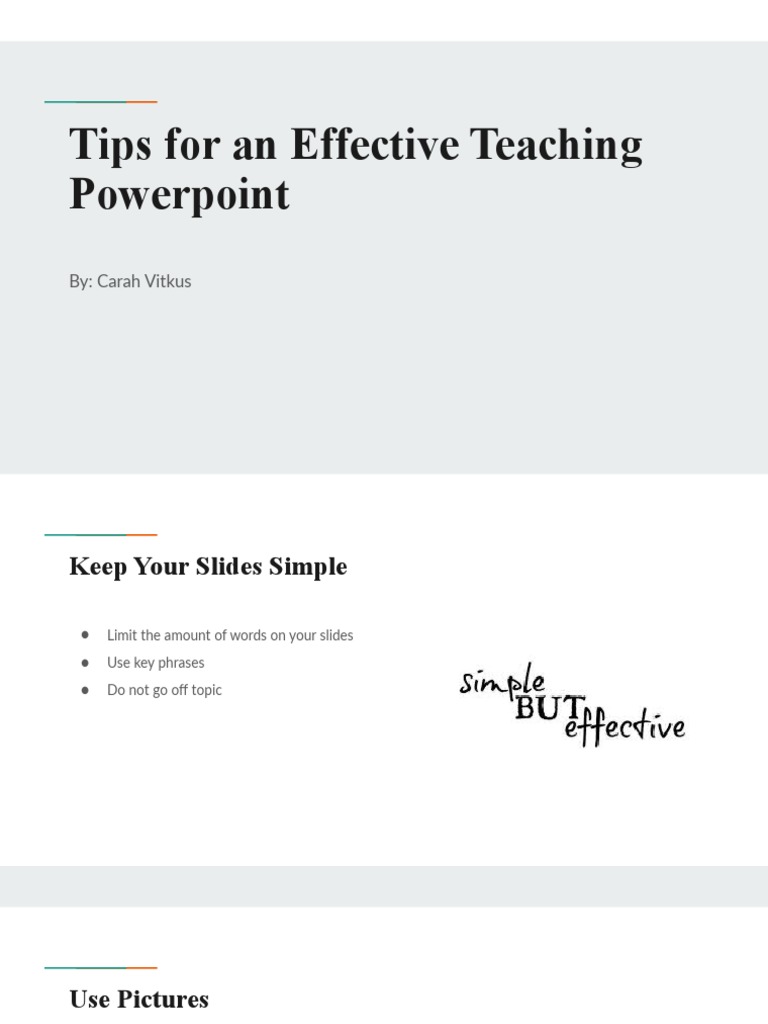 Effective Powerpoints For Teaching 1 | PDF