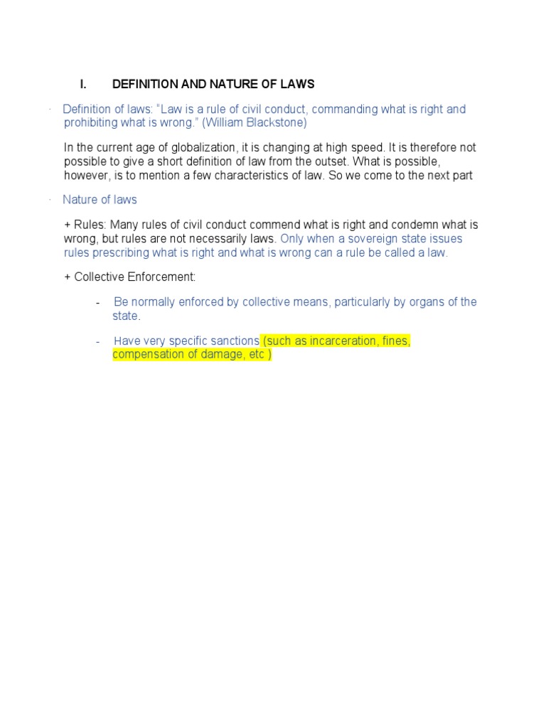 Introduction To Laws. Group 4 PDF